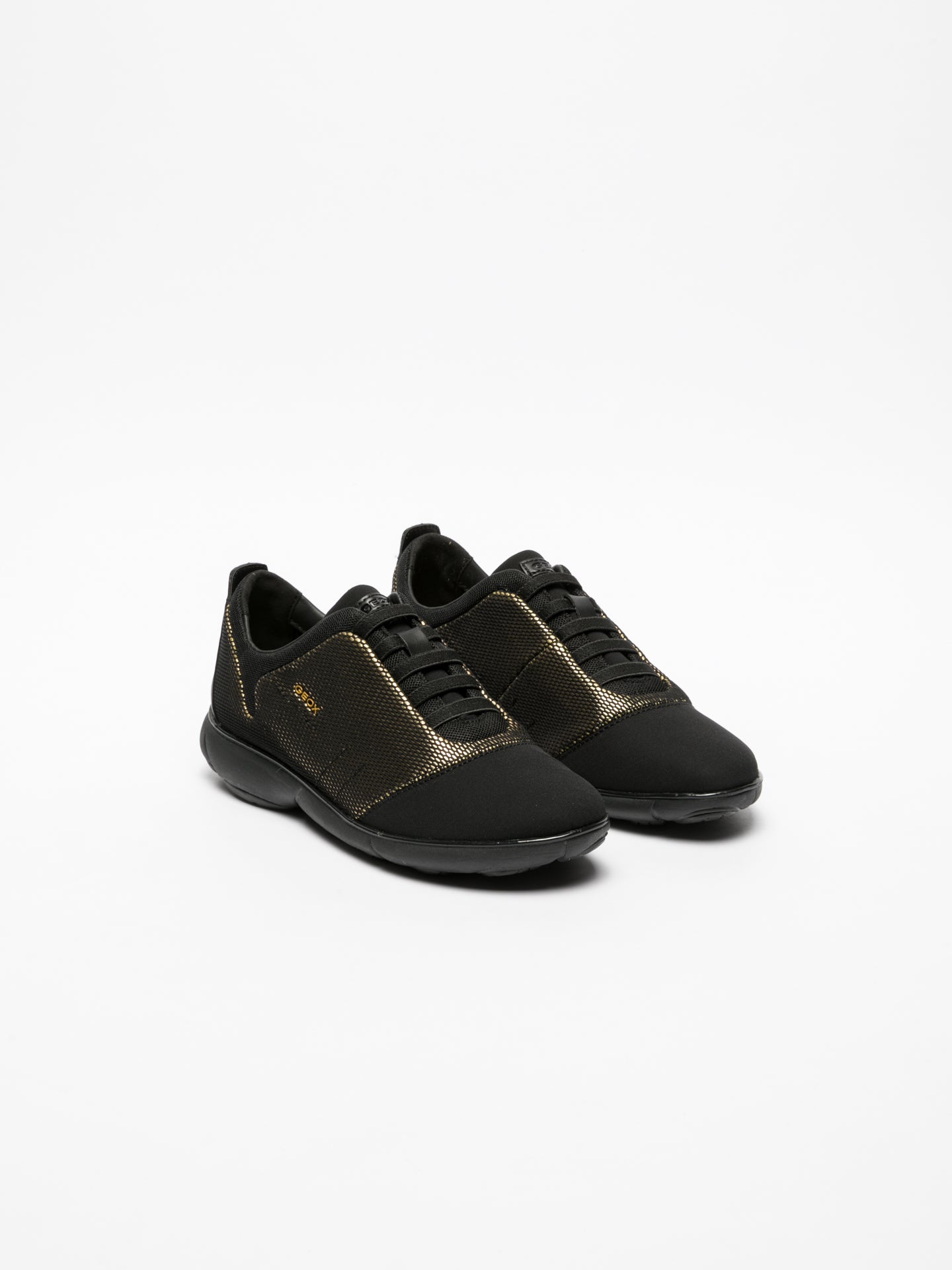 Geox Black Lace-up Trainers